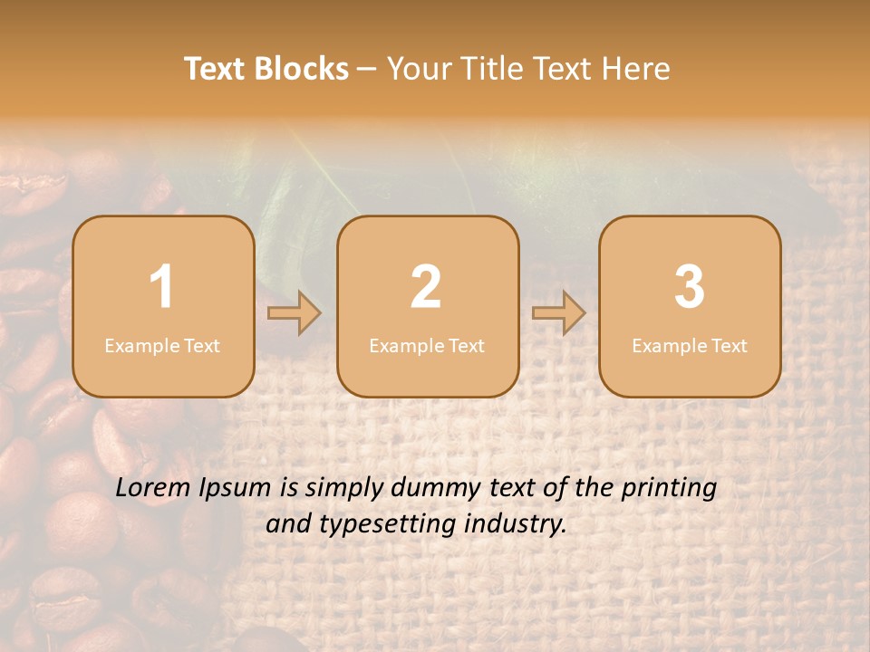 Closeup Burlap Textile PowerPoint Template