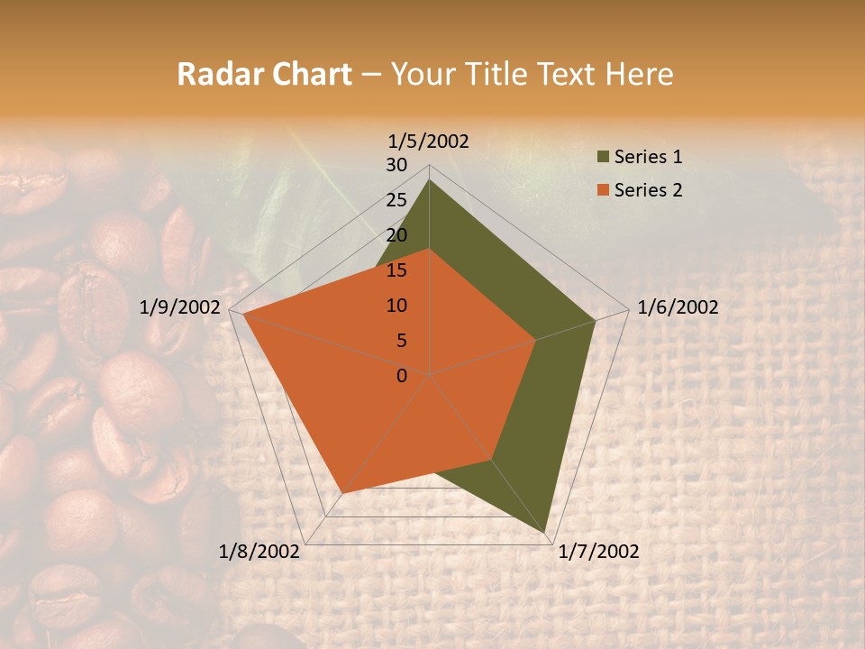 Closeup Burlap Textile PowerPoint Template