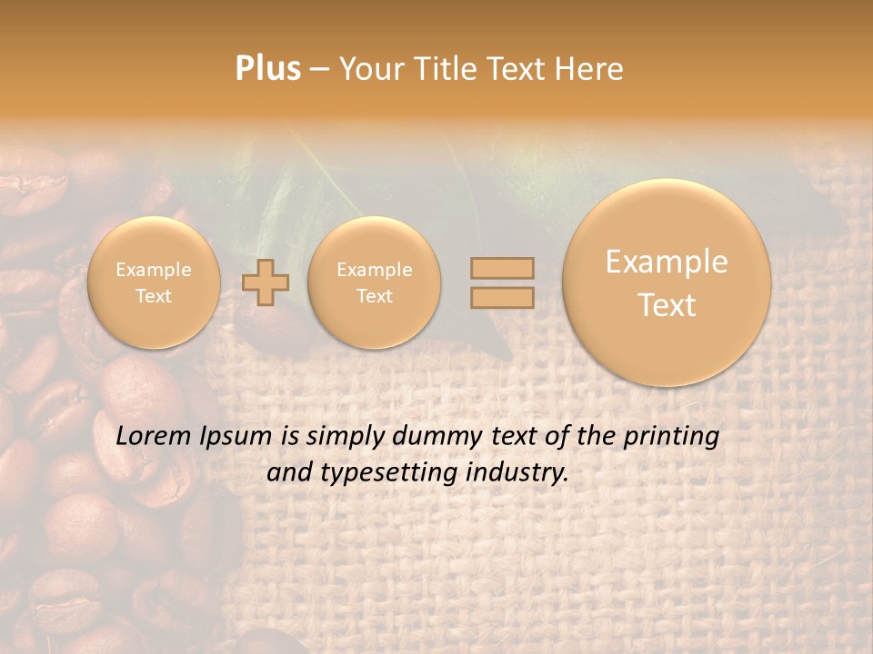 Closeup Burlap Textile PowerPoint Template