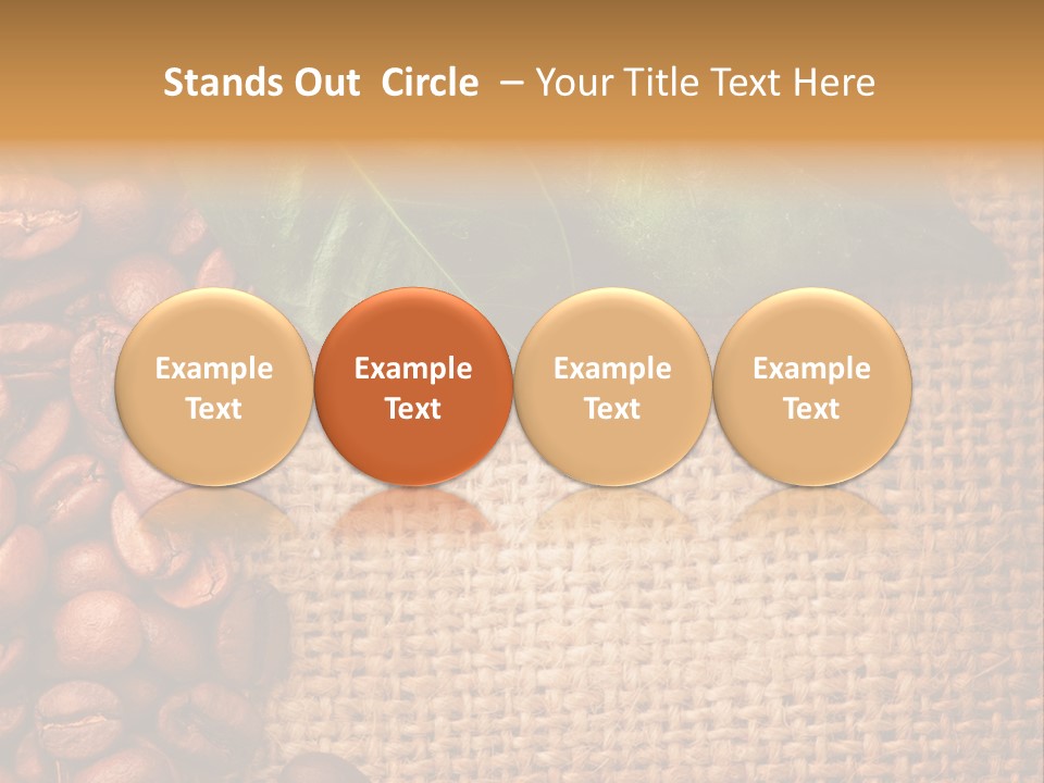 Closeup Burlap Textile PowerPoint Template