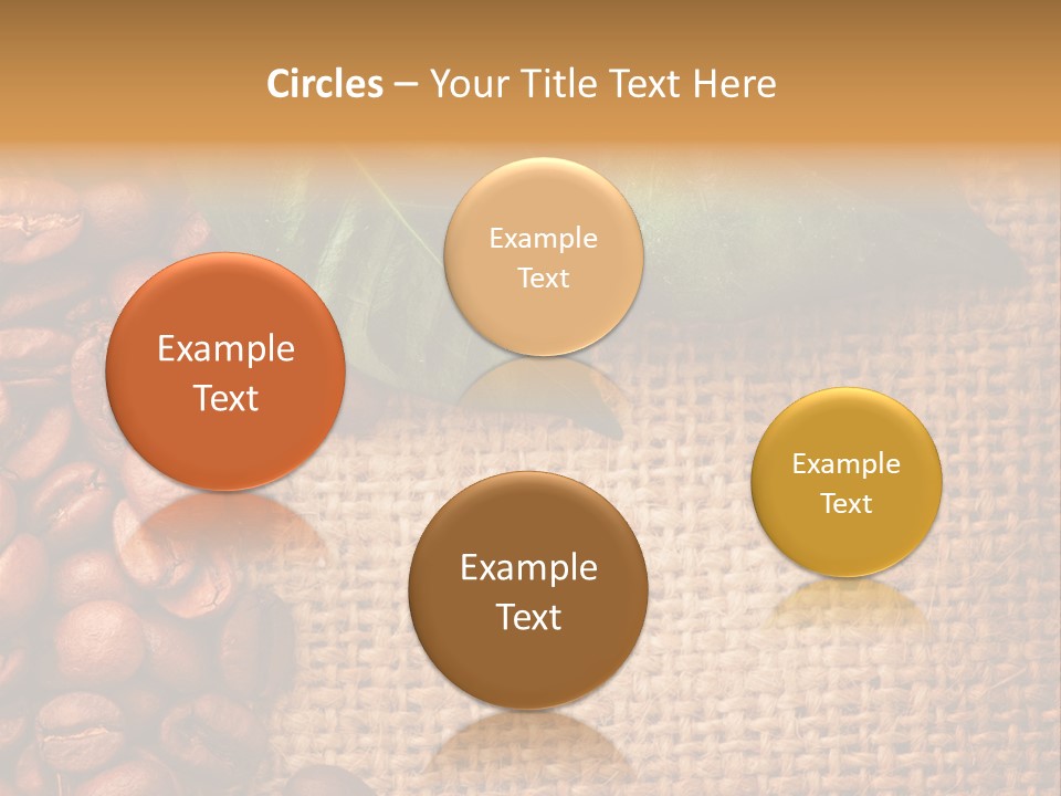 Closeup Burlap Textile PowerPoint Template