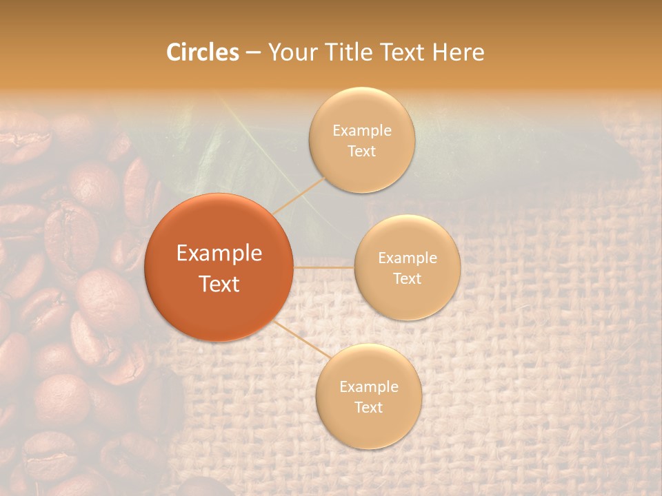 Closeup Burlap Textile PowerPoint Template