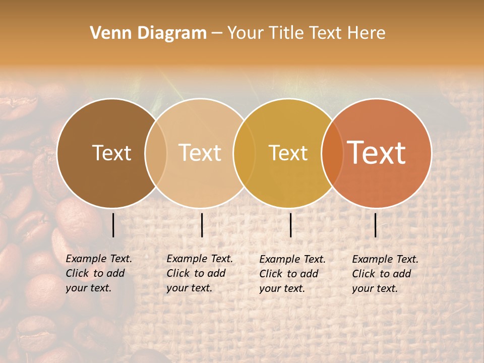 Closeup Burlap Textile PowerPoint Template