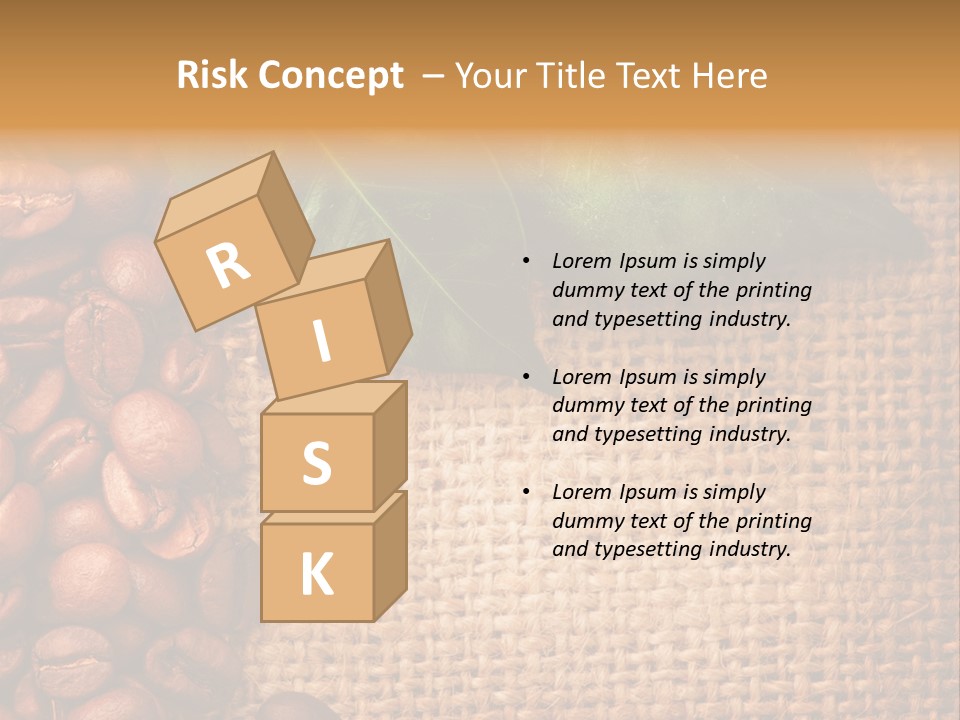 Closeup Burlap Textile PowerPoint Template