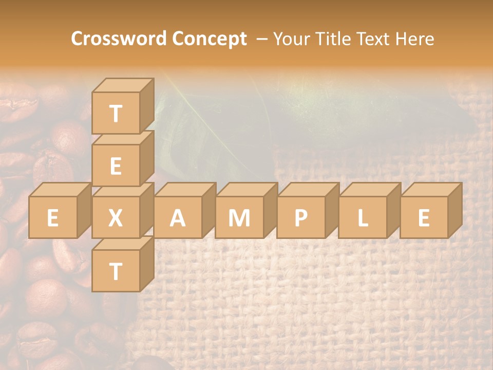 Closeup Burlap Textile PowerPoint Template