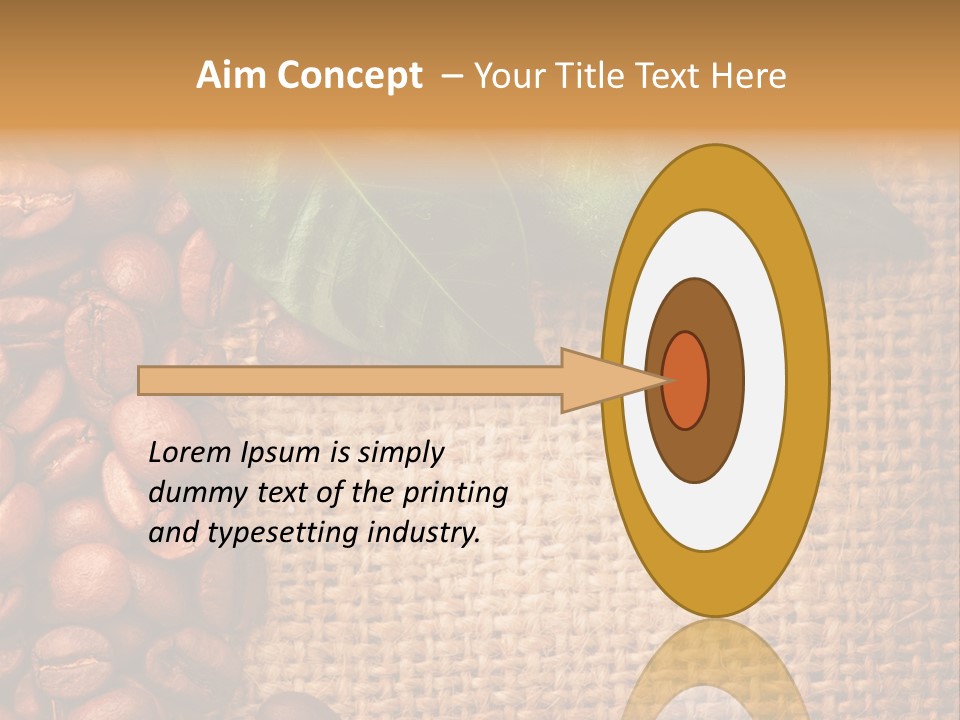 Closeup Burlap Textile PowerPoint Template