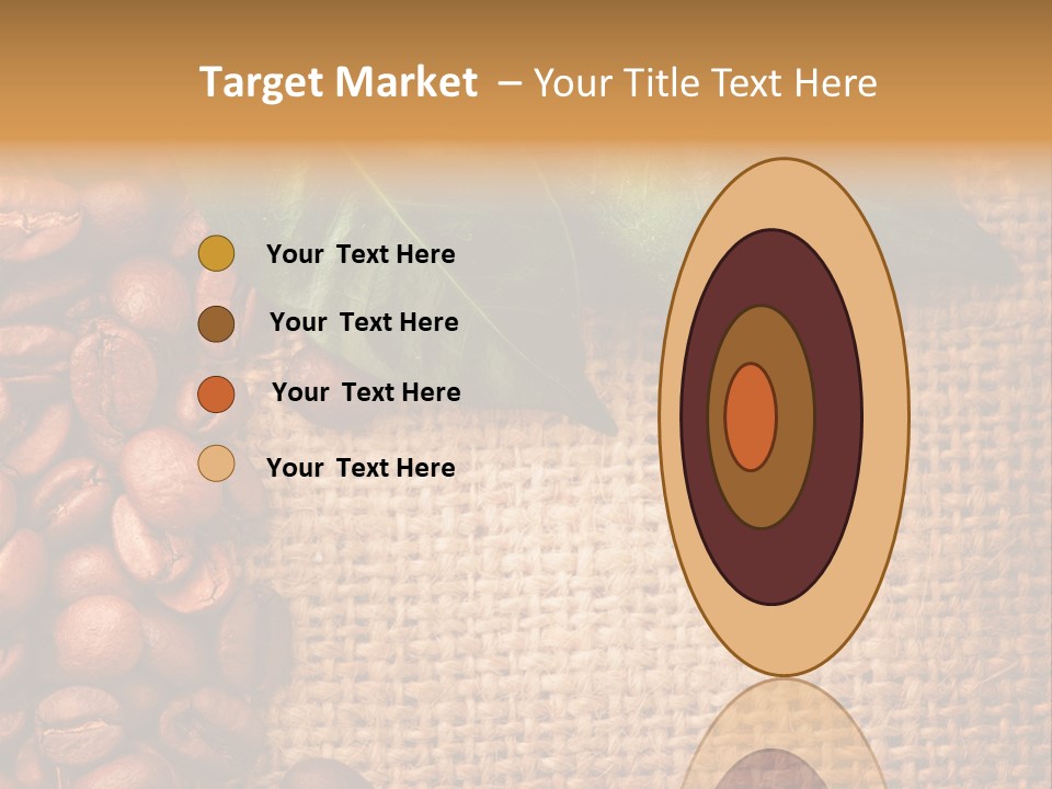Closeup Burlap Textile PowerPoint Template