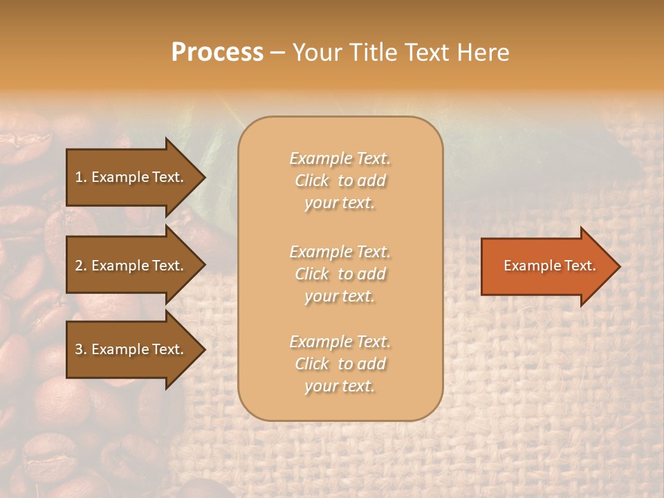 Closeup Burlap Textile PowerPoint Template