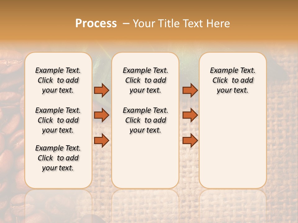 Closeup Burlap Textile PowerPoint Template