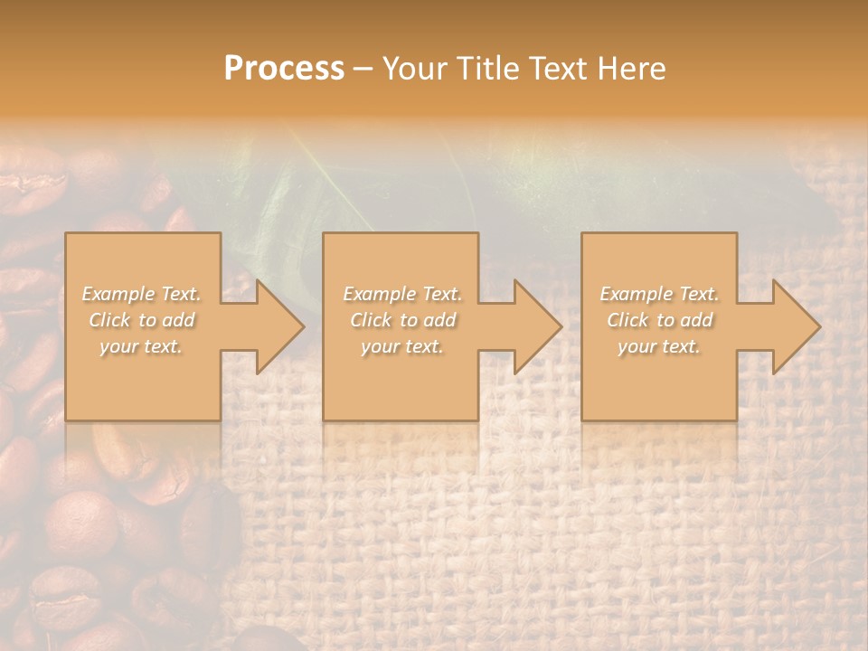 Closeup Burlap Textile PowerPoint Template
