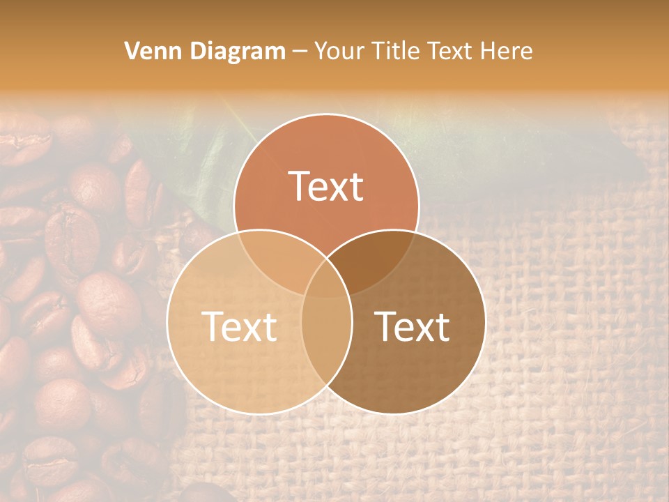 Closeup Burlap Textile PowerPoint Template