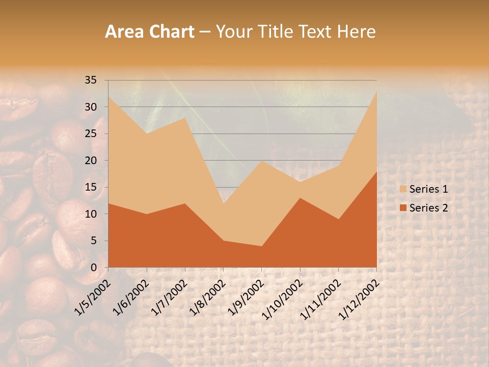 Closeup Burlap Textile PowerPoint Template