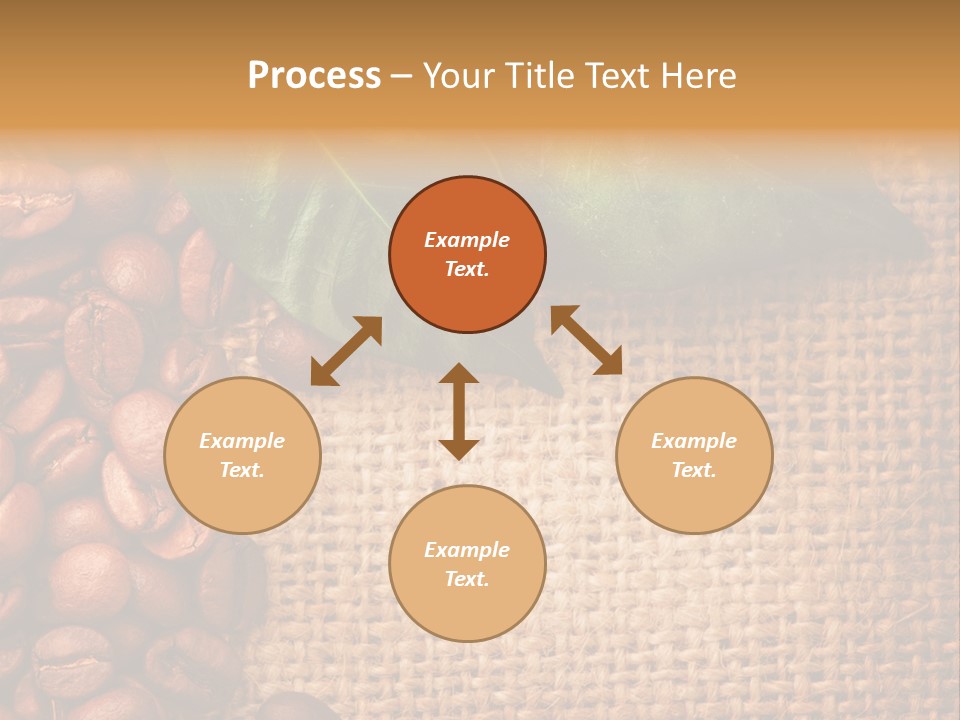 Closeup Burlap Textile PowerPoint Template