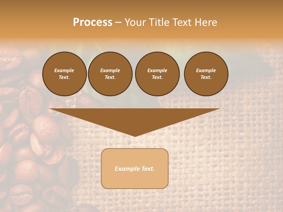 Closeup Burlap Textile PowerPoint Template