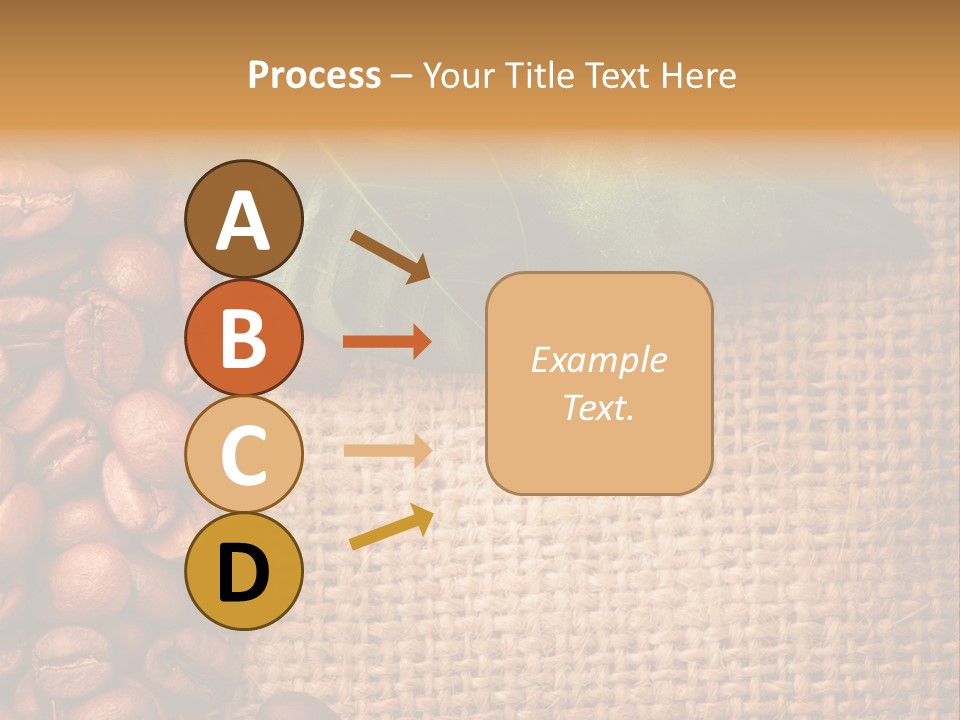 Closeup Burlap Textile PowerPoint Template