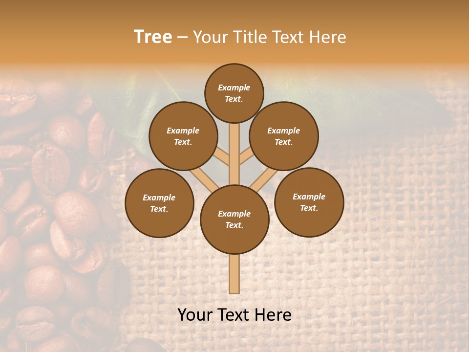 Closeup Burlap Textile PowerPoint Template