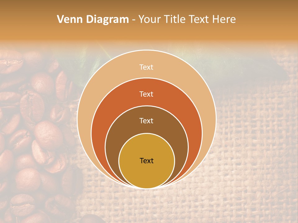 Closeup Burlap Textile PowerPoint Template