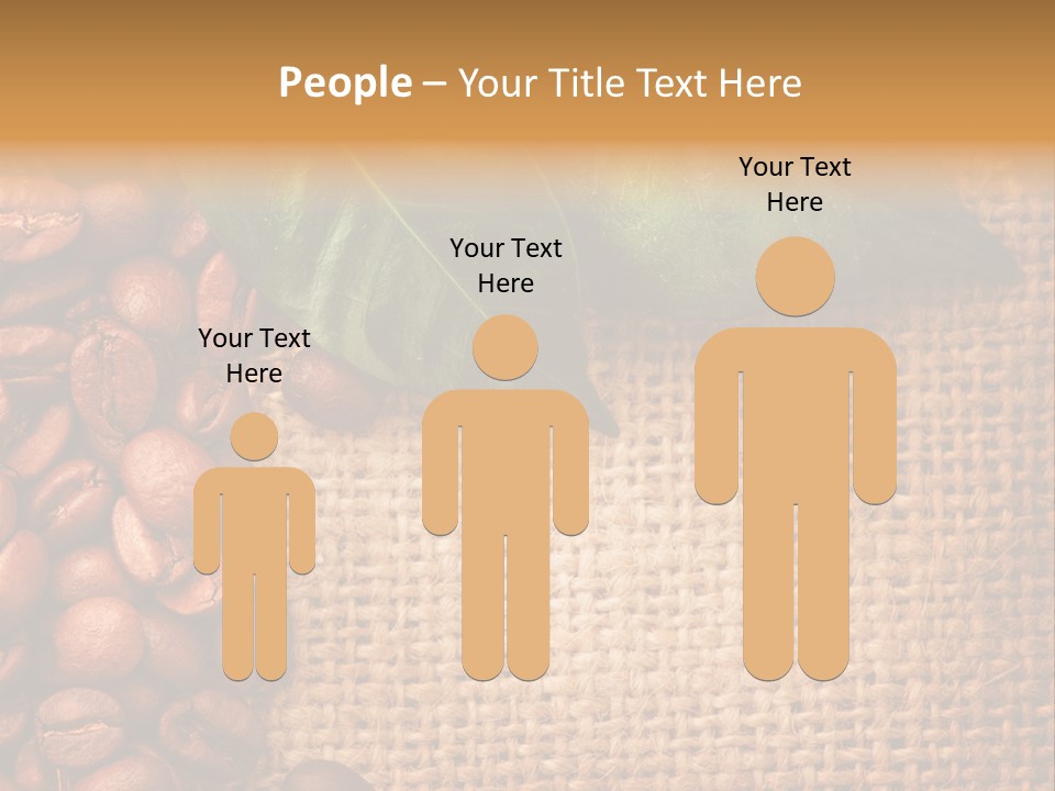 Closeup Burlap Textile PowerPoint Template