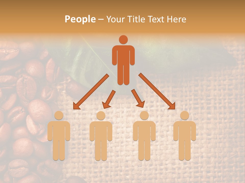 Closeup Burlap Textile PowerPoint Template