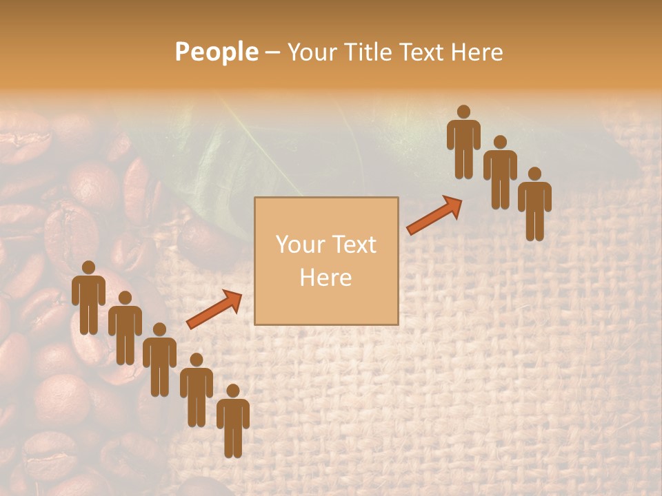 Closeup Burlap Textile PowerPoint Template