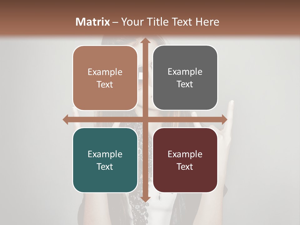 Emotion Complexion Teenage PowerPoint Template