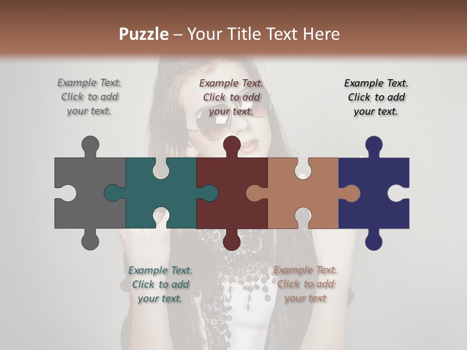 Emotion Complexion Teenage PowerPoint Template