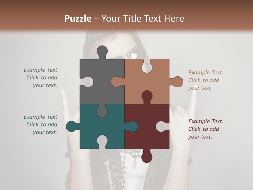 Emotion Complexion Teenage PowerPoint Template