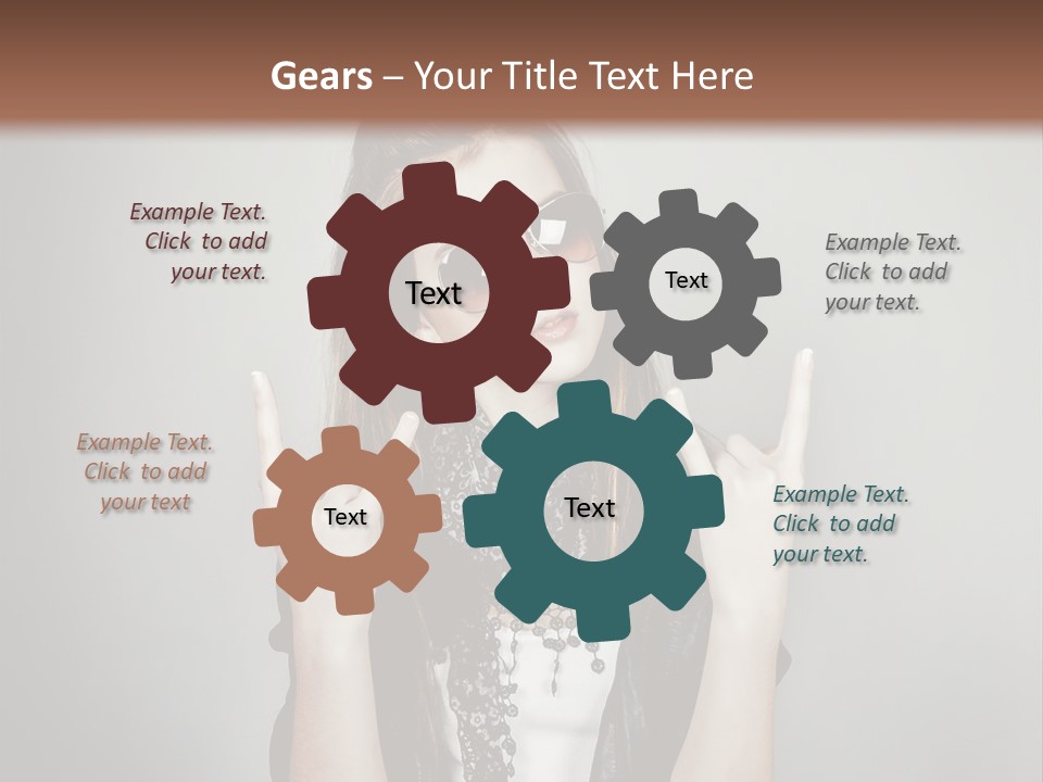 Emotion Complexion Teenage PowerPoint Template