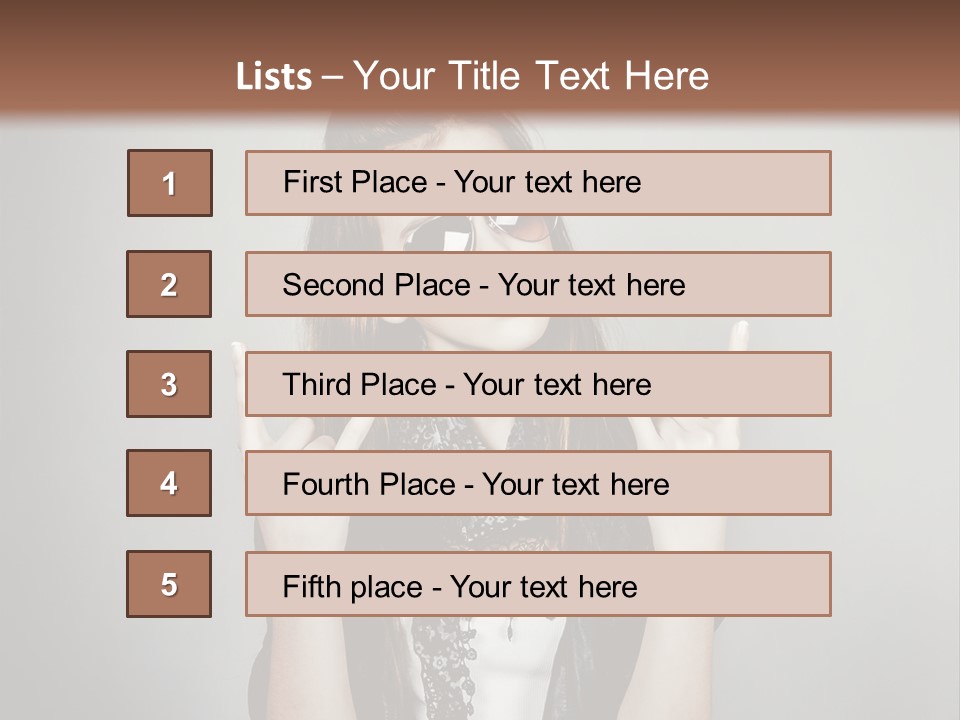 Emotion Complexion Teenage PowerPoint Template