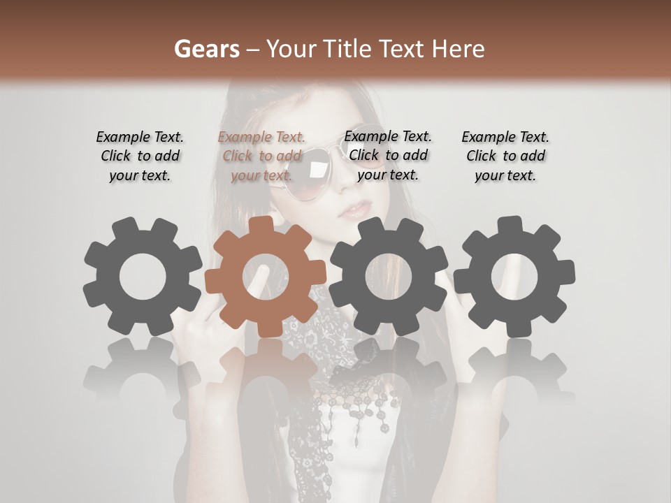 Emotion Complexion Teenage PowerPoint Template