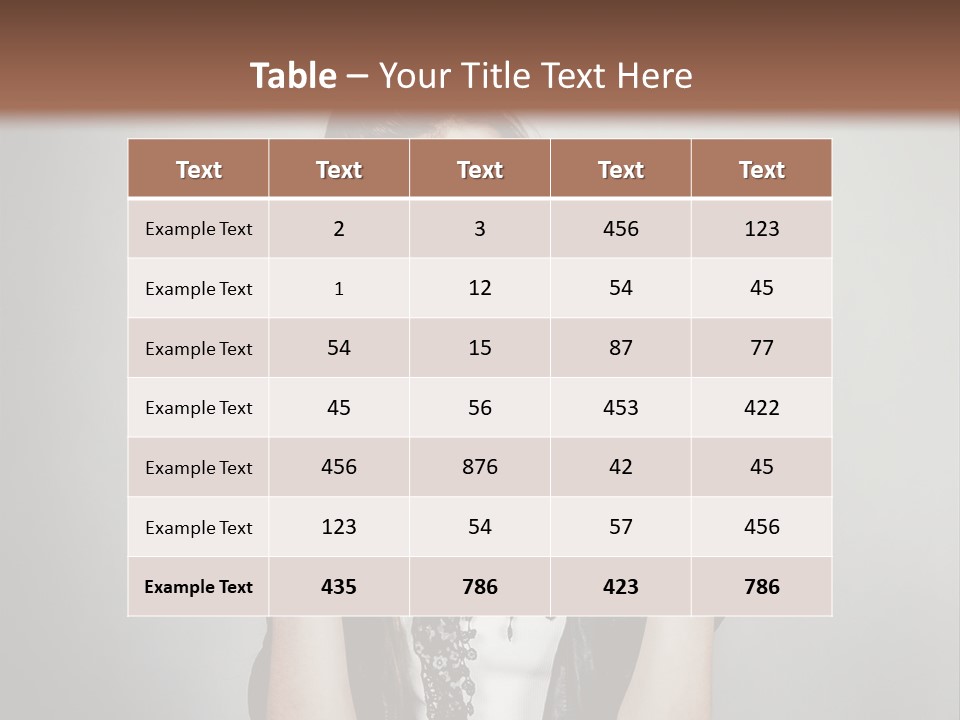 Emotion Complexion Teenage PowerPoint Template