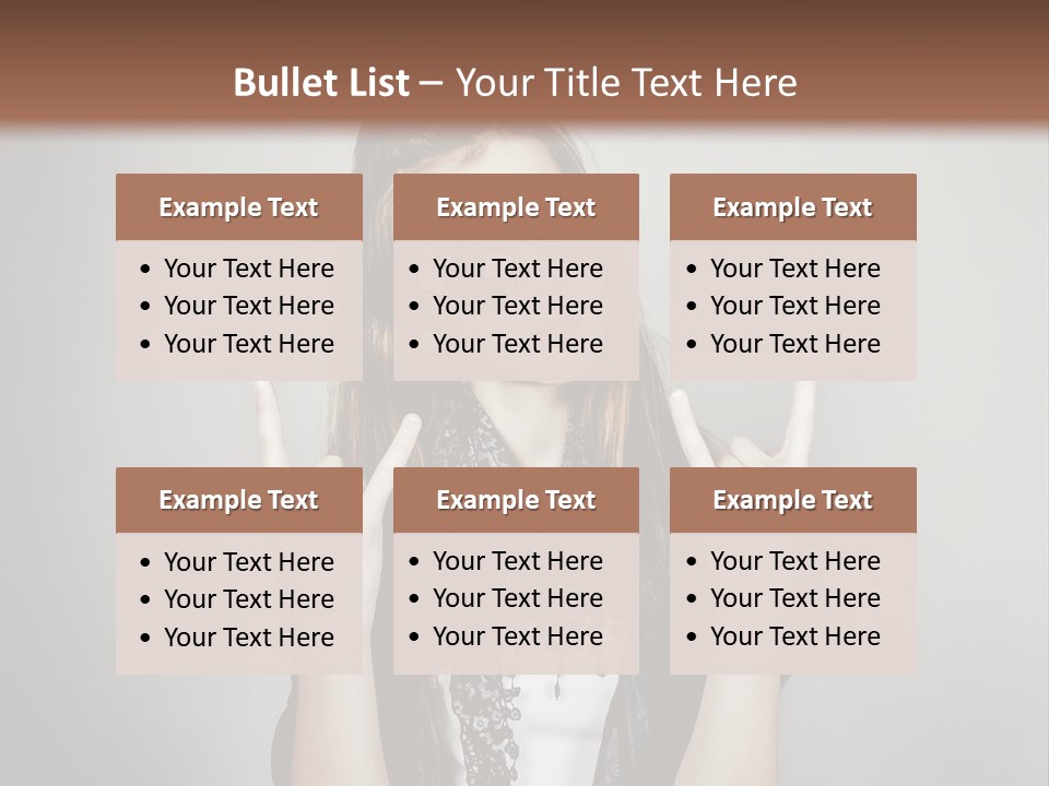 Emotion Complexion Teenage PowerPoint Template