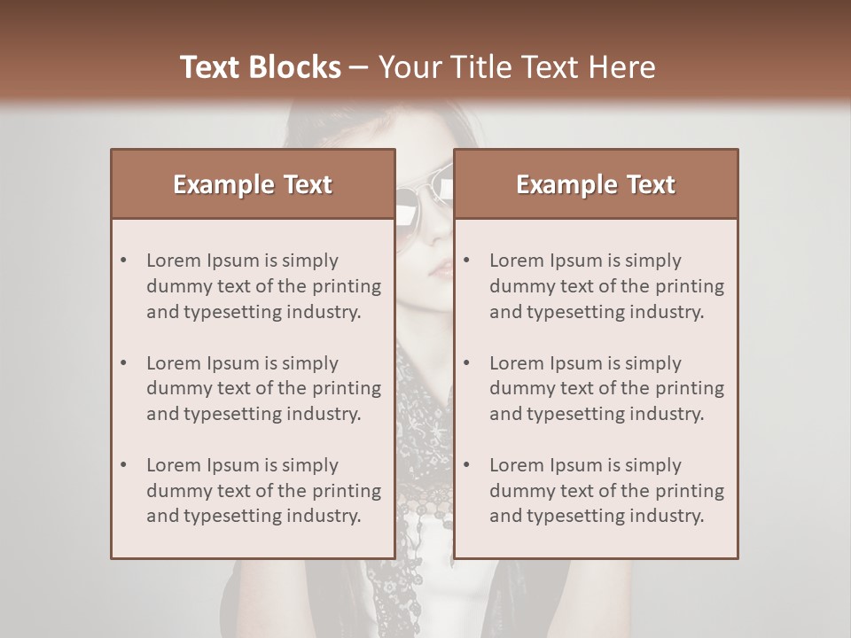 Emotion Complexion Teenage PowerPoint Template