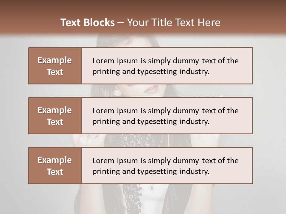 Emotion Complexion Teenage PowerPoint Template