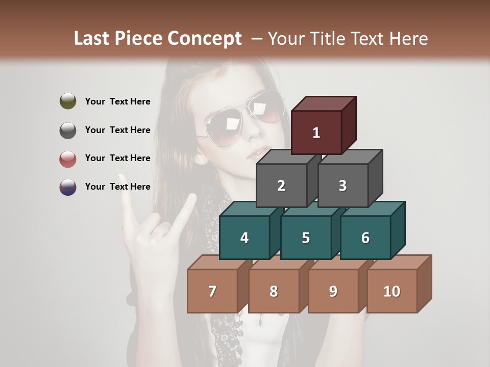 Emotion Complexion Teenage PowerPoint Template