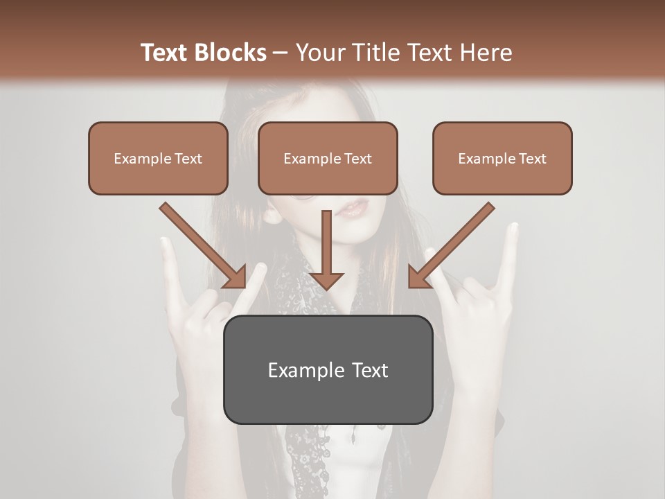 Emotion Complexion Teenage PowerPoint Template