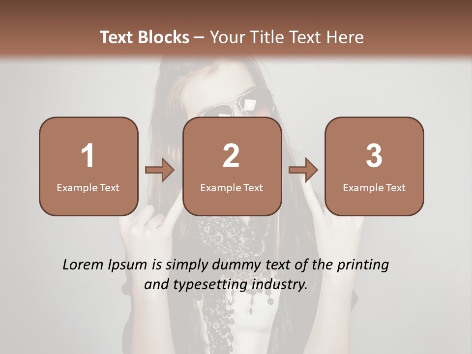 Emotion Complexion Teenage PowerPoint Template