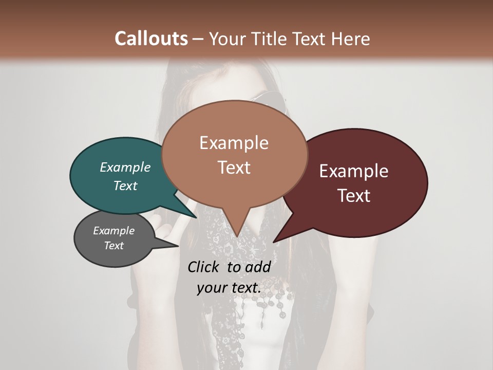 Emotion Complexion Teenage PowerPoint Template