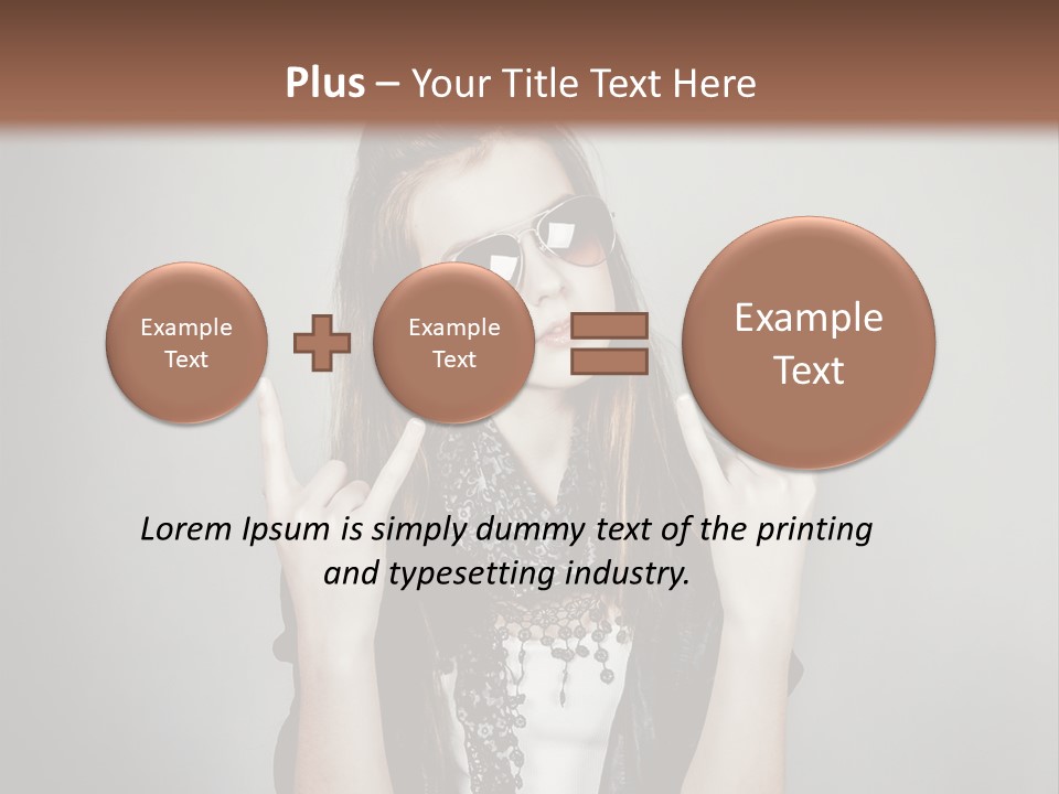 Emotion Complexion Teenage PowerPoint Template