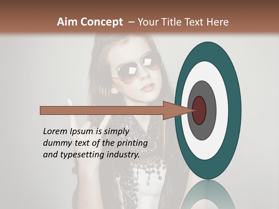 Emotion Complexion Teenage PowerPoint Template