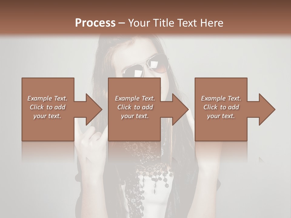 Emotion Complexion Teenage PowerPoint Template