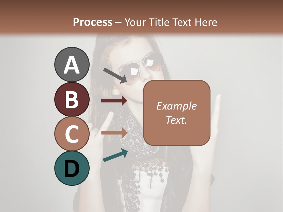 Emotion Complexion Teenage PowerPoint Template