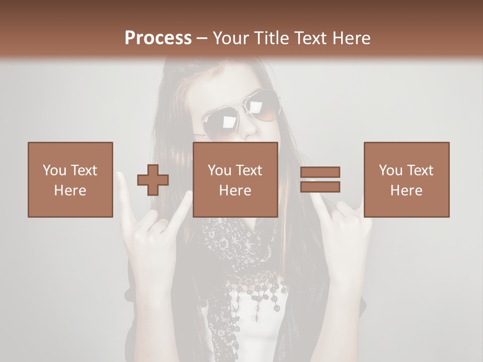 Emotion Complexion Teenage PowerPoint Template