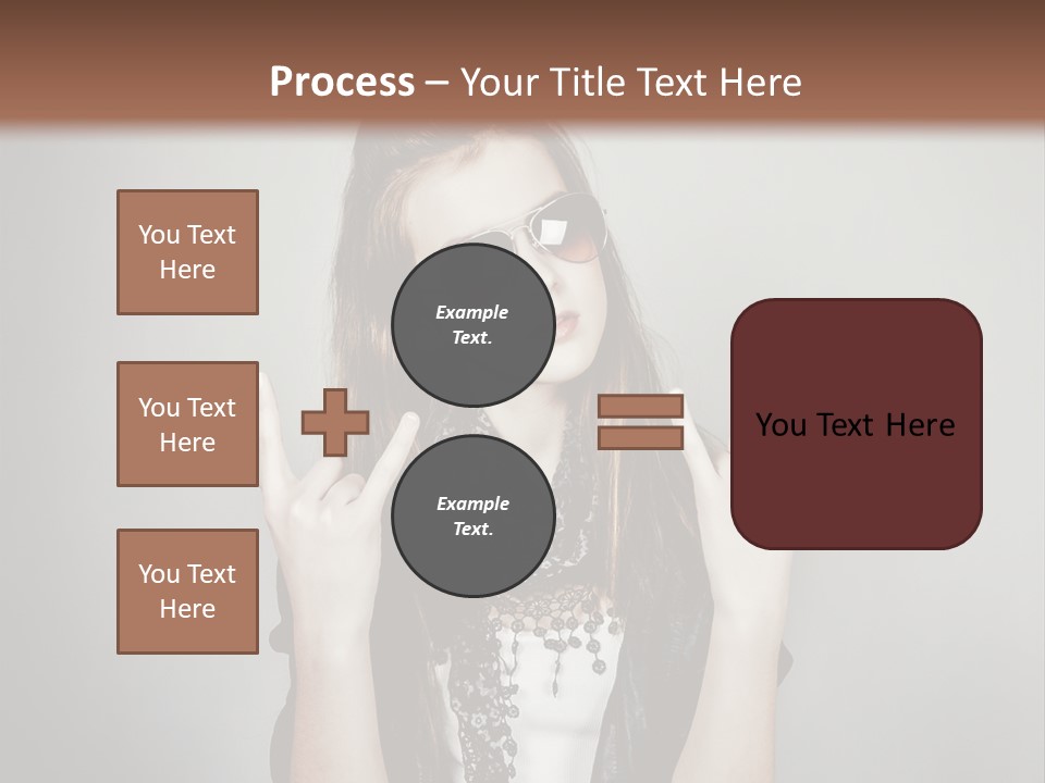 Emotion Complexion Teenage PowerPoint Template