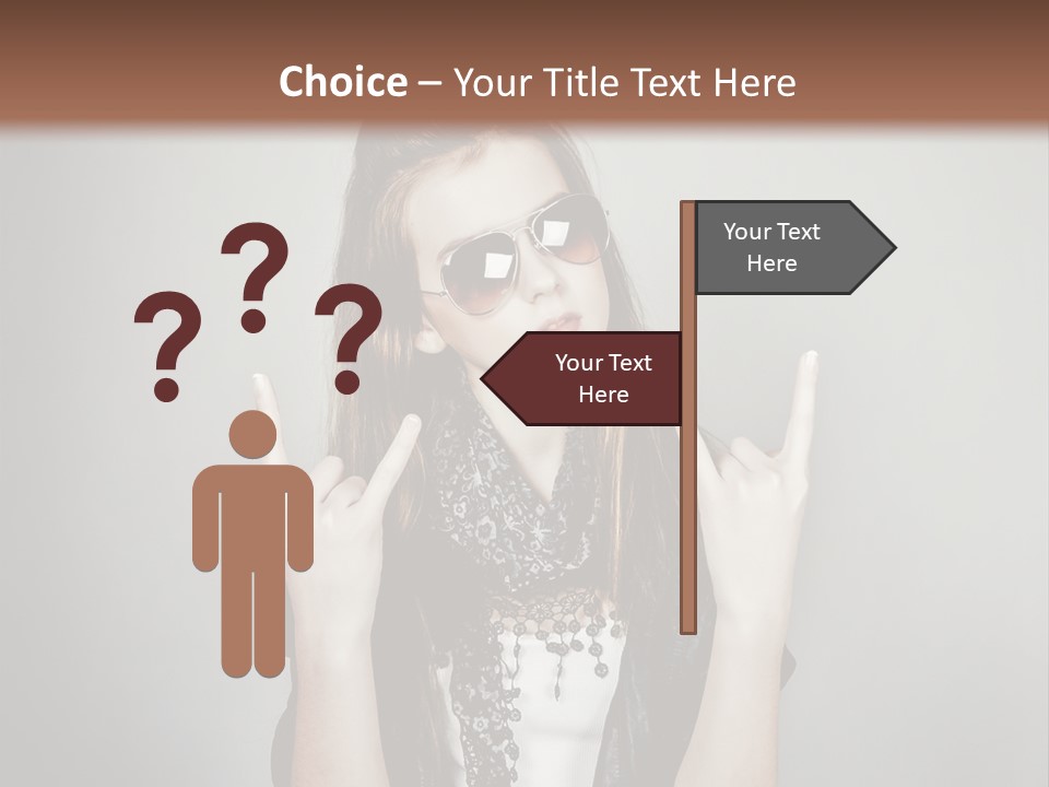 Emotion Complexion Teenage PowerPoint Template