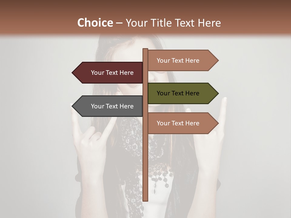 Emotion Complexion Teenage PowerPoint Template