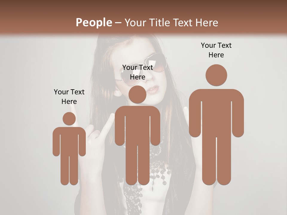 Emotion Complexion Teenage PowerPoint Template