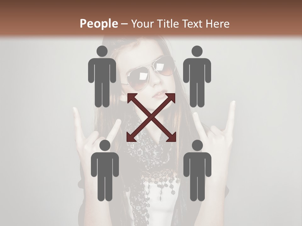 Emotion Complexion Teenage PowerPoint Template