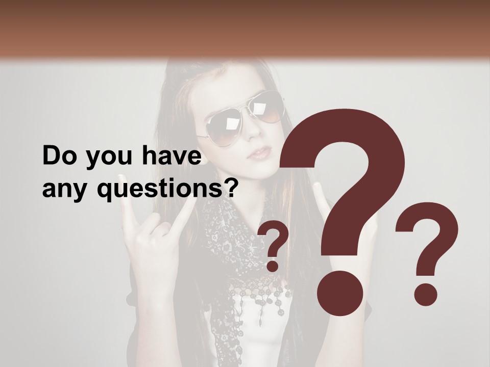 Emotion Complexion Teenage PowerPoint Template