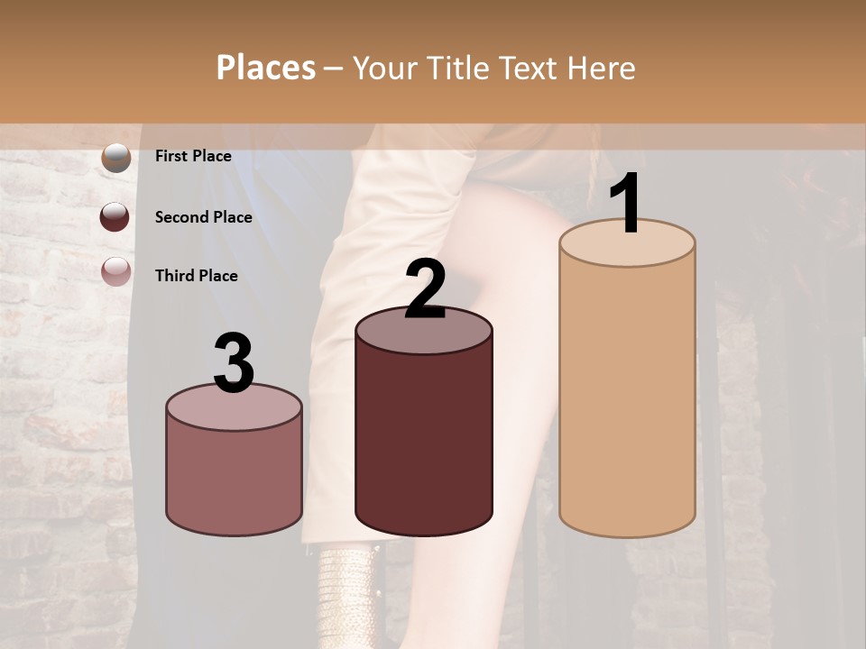 Pose Attractive Leg PowerPoint Template